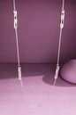 Silver brass cylinder bead necklace image 0