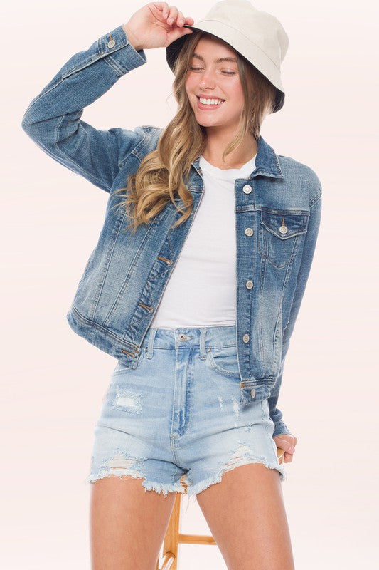 Casual vintage medium jean jacket image 0