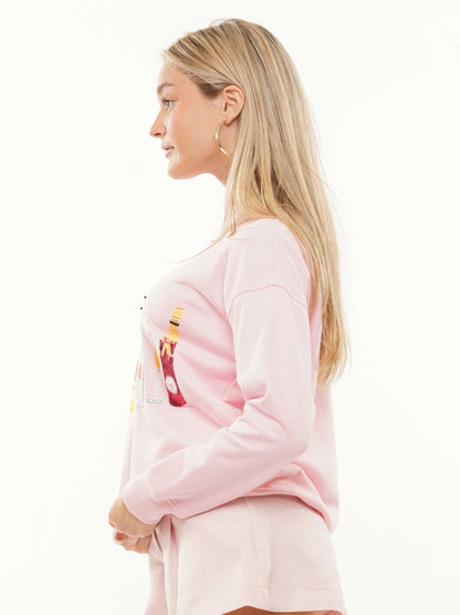 Pink Wine glass sweater image 3