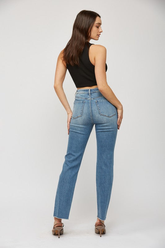 Mica high righ rise straight leg jeans image 3