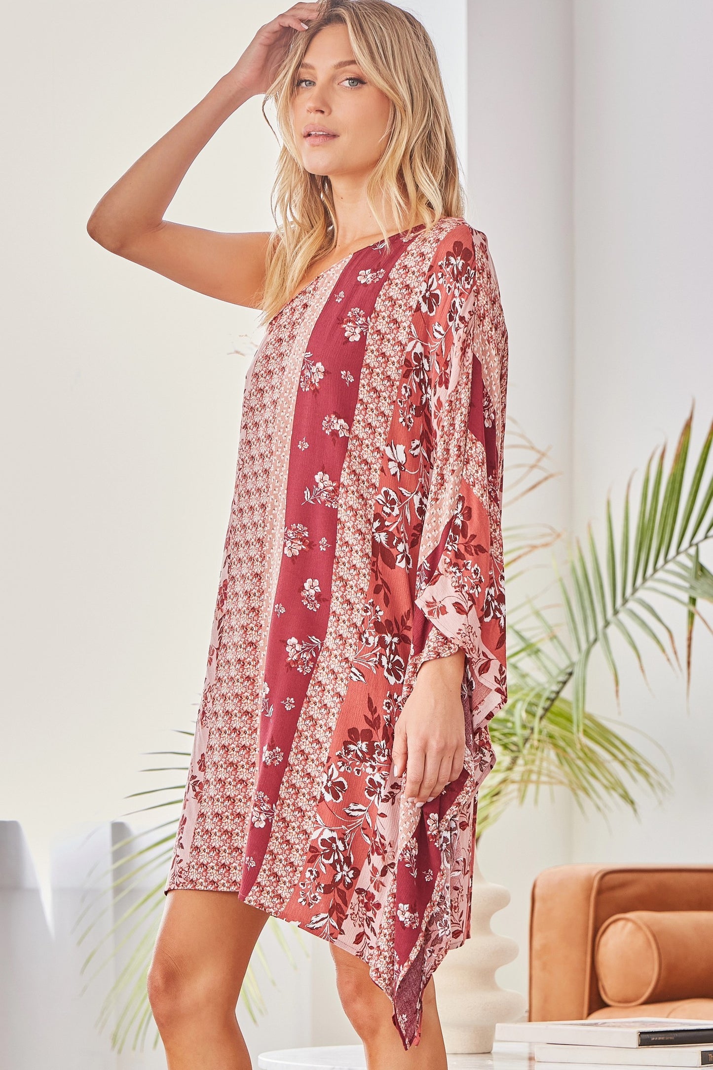 ONE SHOULDER OFF DRESS image 2