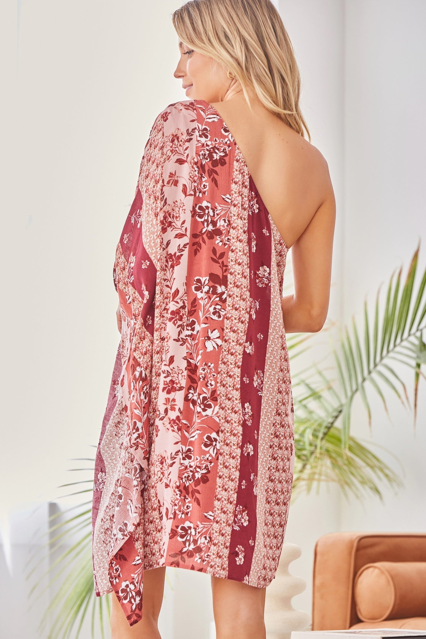 ONE SHOULDER OFF DRESS image 3