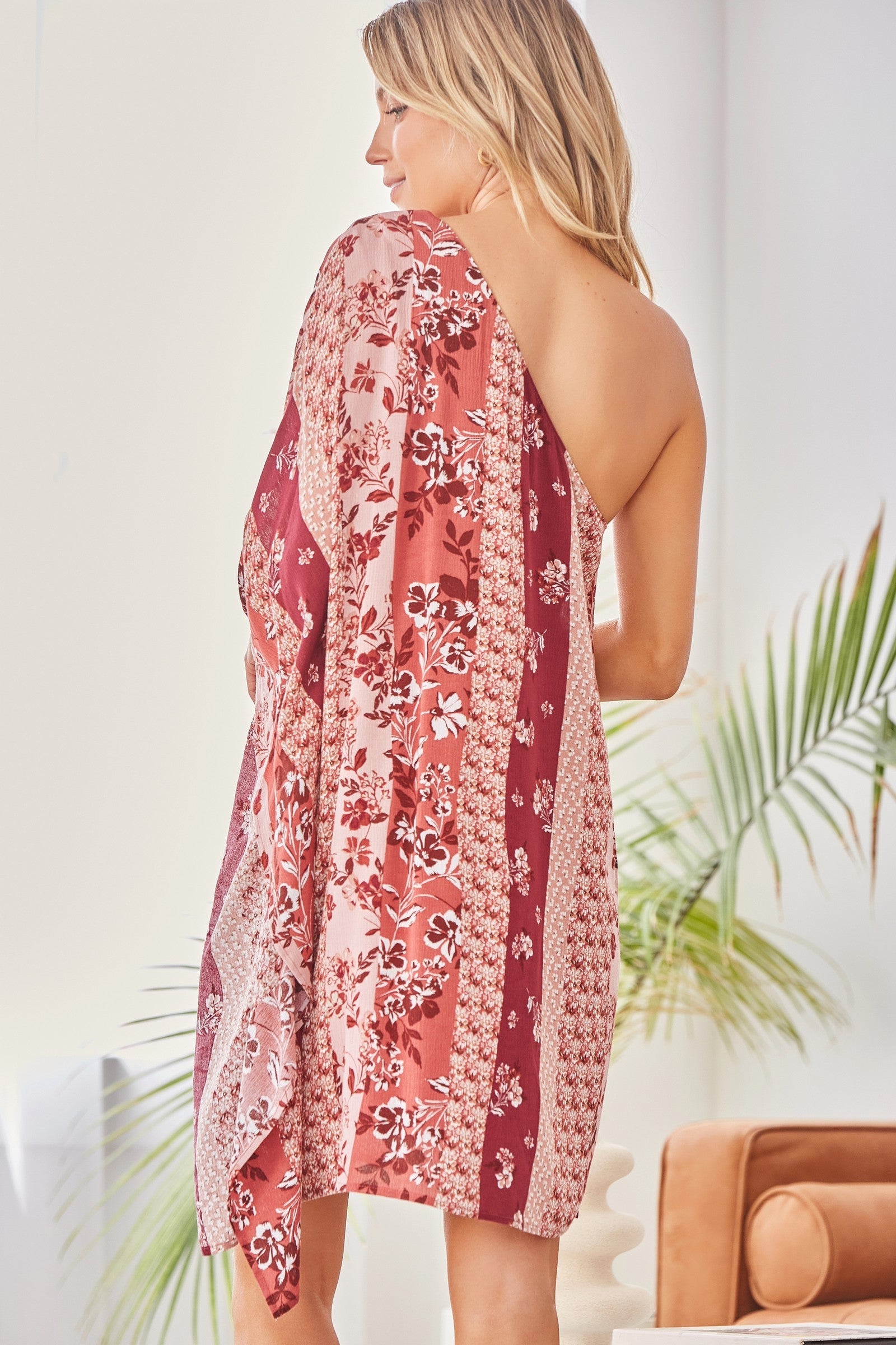 ONE SHOULDER OFF DRESS image 3