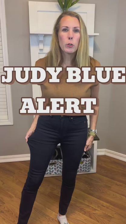 Judy Blue Full Size Garment Dyed Tummy Control Skinny Jeans